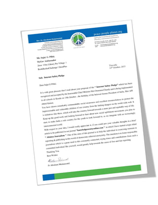 Kerala schools internet safety pledge