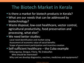 Biotechnology Industry in Kerala: a View from the Trenches
