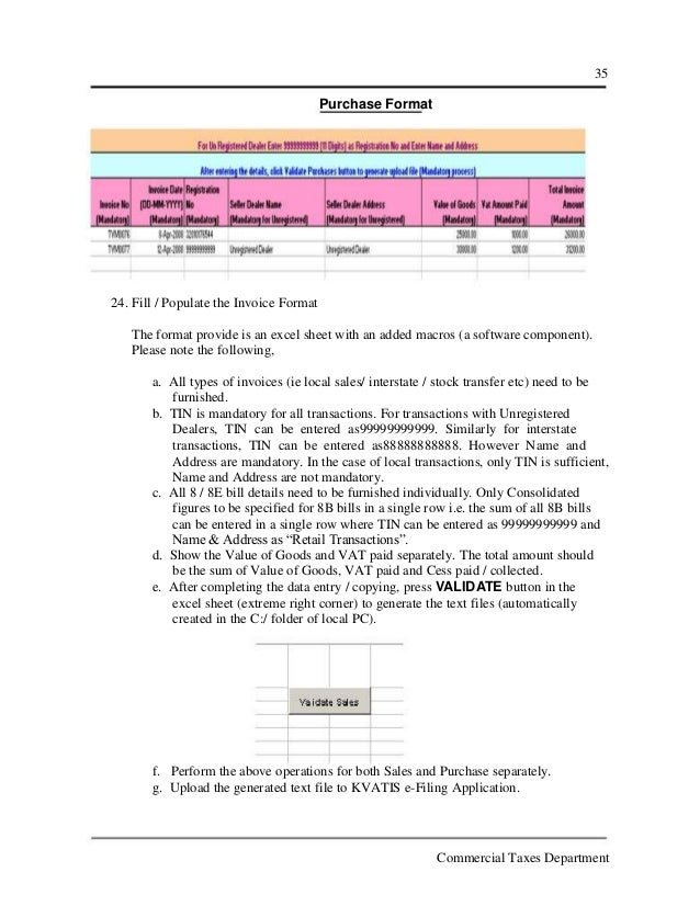 kerala vat efiling kerala vat efiling, Invoice examples