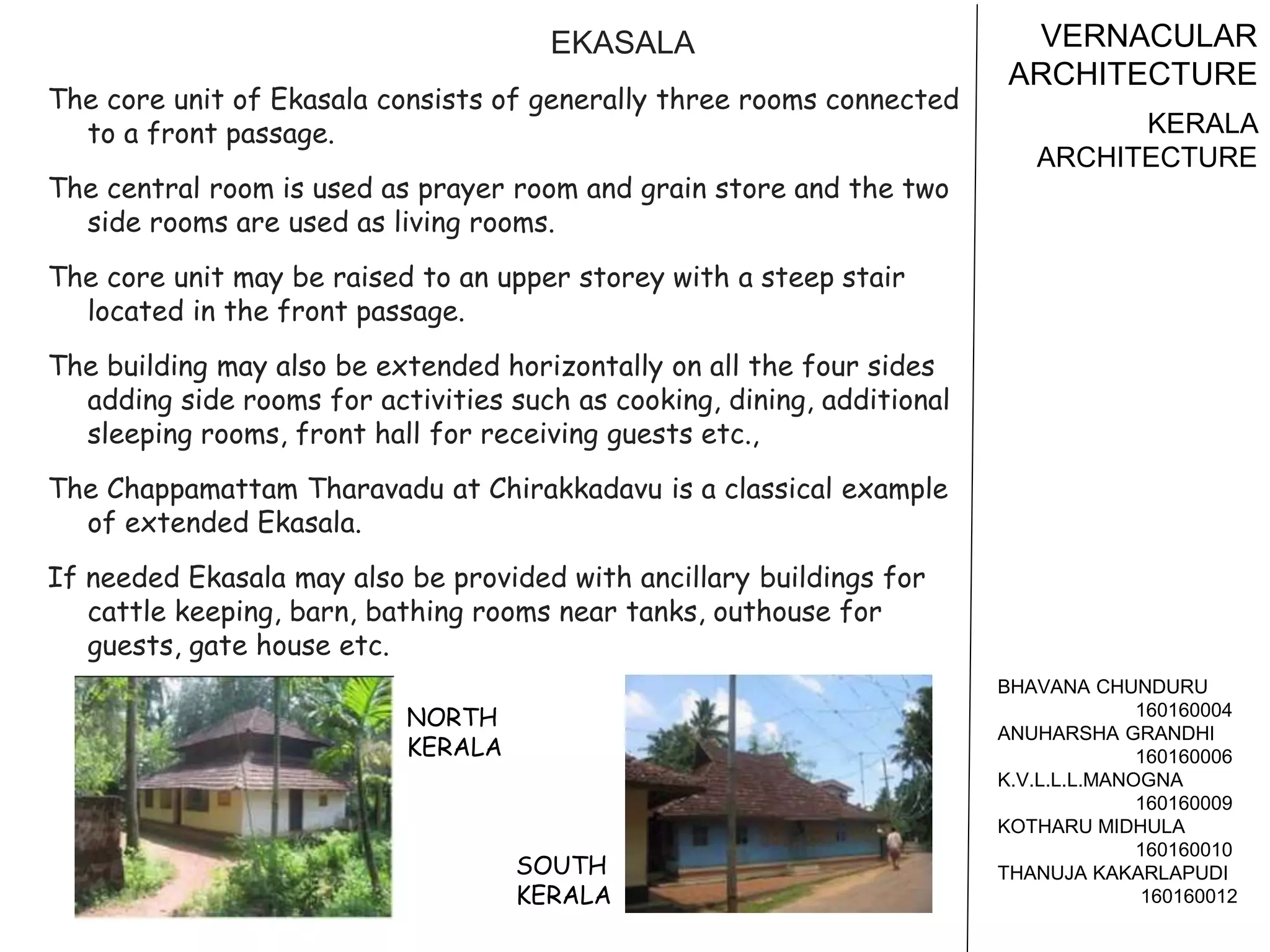 Kerala vernacular architecture | PPTX