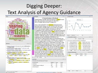 Digging Deeper:
Text Analysis of Agency Guidance
 