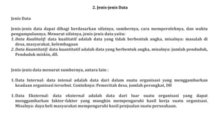 Kerangka 1 Data | PPT