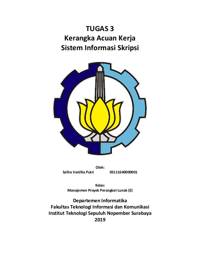 Tugas 3 Kerangka Acuan Kerja Sistem Informasi Skripsi