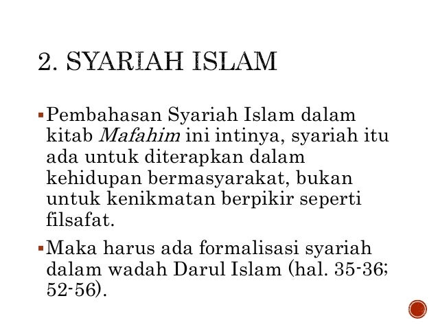 Kerangka Kitab Mafahim Hizbut Tahrir