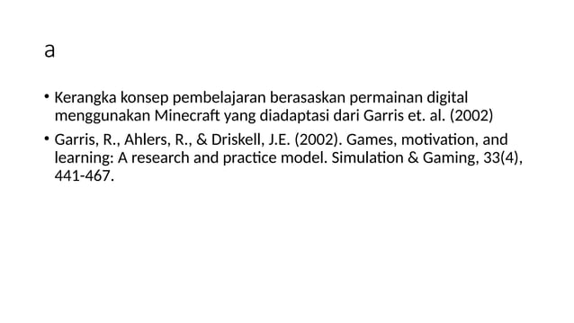 kerangka konsep input proses hasil permainan digital | PPT