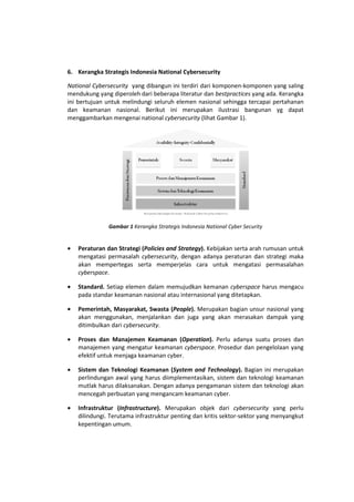 Kerangka Strategis Indonesia National Cybersecurity | PDF
