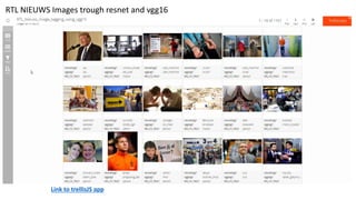 RTL NIEUWS Images trough resnet and vgg16
Link to trellisJS app
 