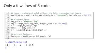 Only a few lines of R code
 