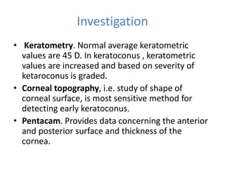 KERATOCONUS-1.pptx | Eye and Vision Conditions | Diseases and Conditions