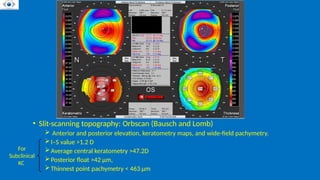 Posterior Float KERATOCONUS.pptx case presentation and discussion | PPTX