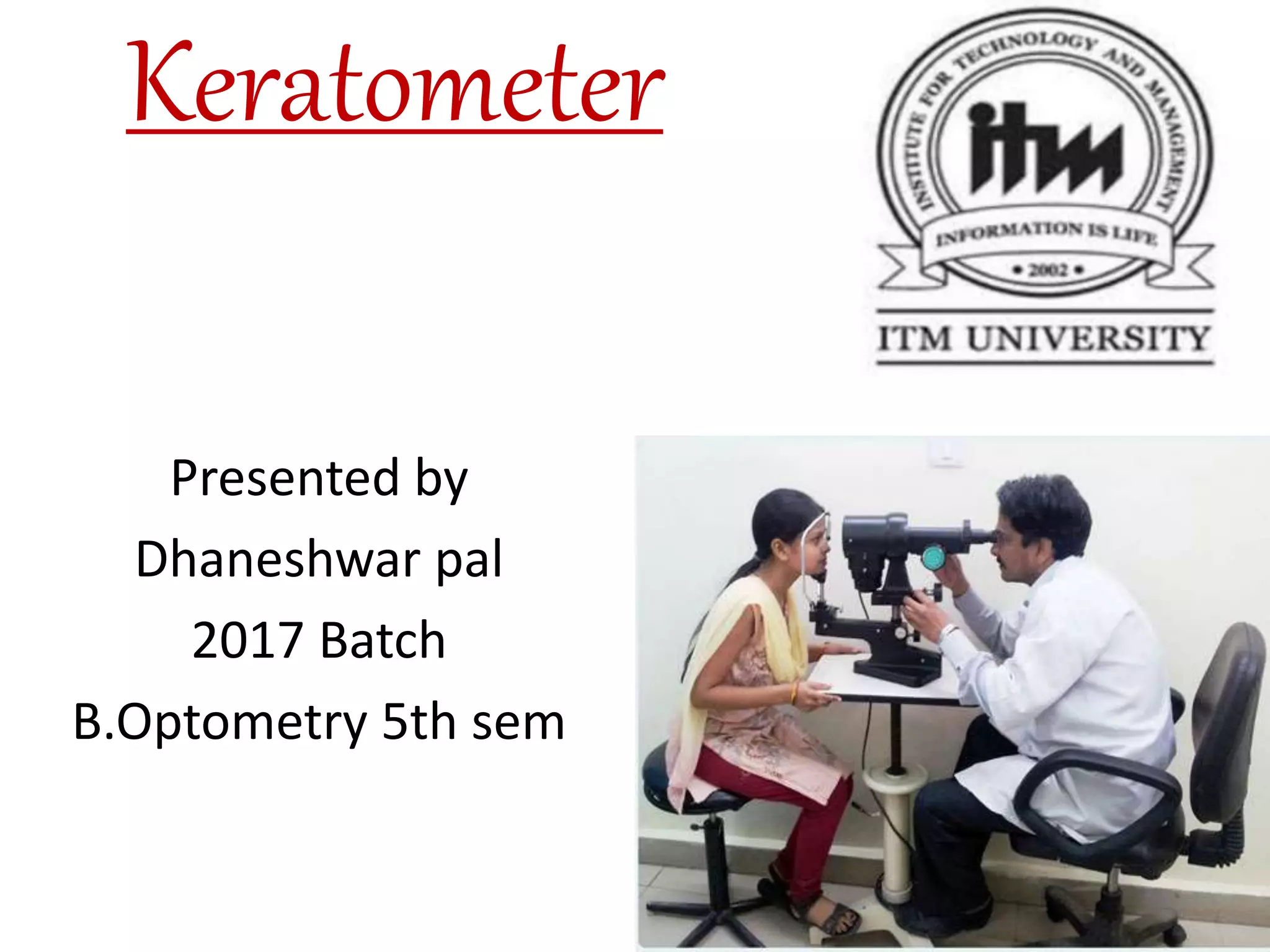 Keratometer PPT