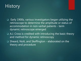 Dynamic Retionoscopy Keratometry and Dynamic Retinoscopy | PPTX