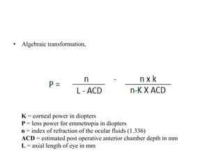 KERATOMETRY AND IOL POWER CALCULATION-1.pptx