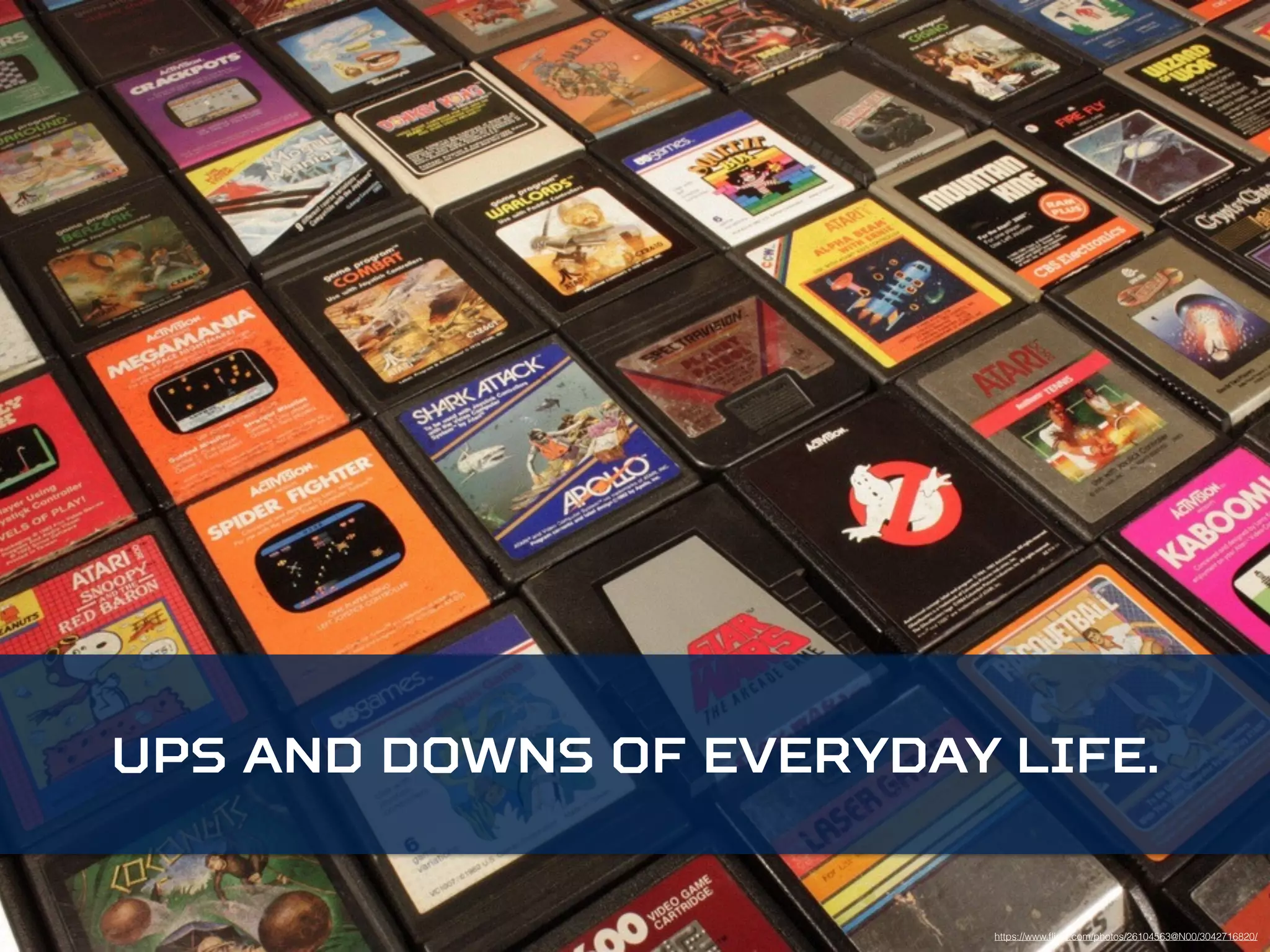 Ups and downs of everyday life. 
https://www.flickr.com/photos/26104563@N00/3042716820/ 
 