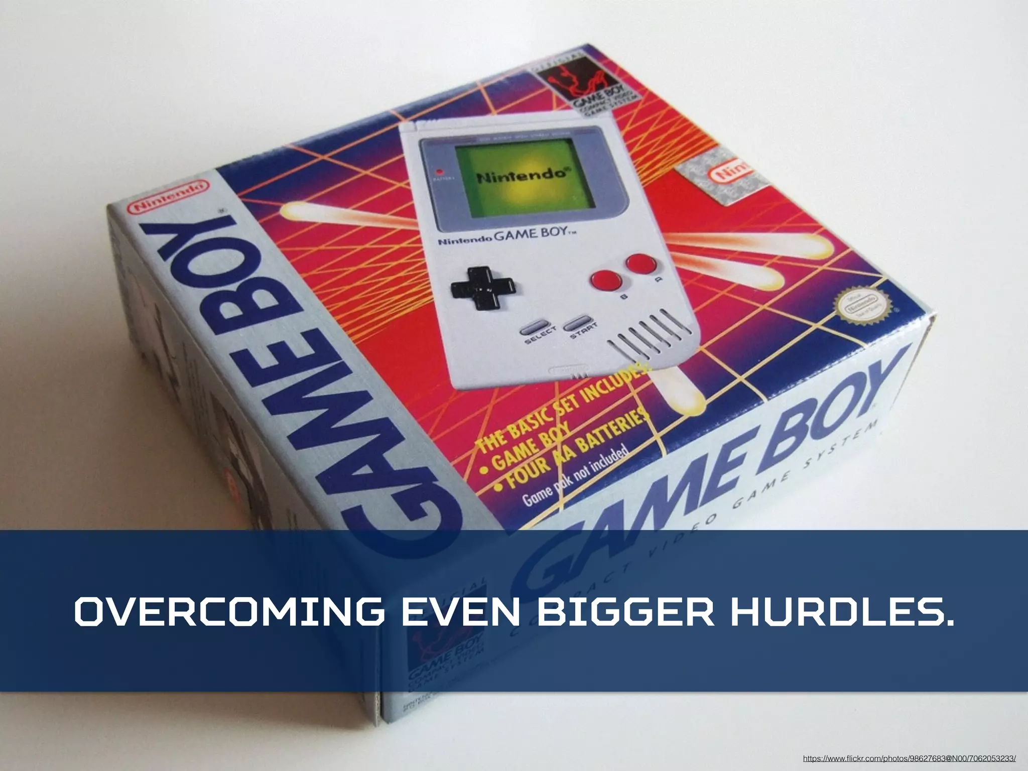 Overcoming even bigger hurdles. 
https://www.flickr.com/photos/98627683@N00/7062053233/ 
 