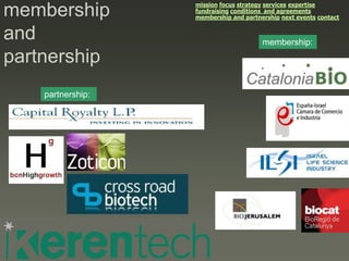 mission focus strategy services expertise
membership         fundraising conditions and agreements
                   membership and partnership next events contact


and                                     membership:

partnership
    partnership:
 