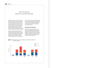 44 KERING
2013 E PL
Pilot study on
product use and disposal
While the main scope of our E PL focuses on
the supply chain, we have been investigating
impacts of product use and disposal at the
end of its life. Stella McCartney has led a pilot
project considering the consumer care and
end of life impacts of seven products in the
UK. Survey responses from over 1,300 luxury
fashion customers were used to identify
behaviour trends, such as frequency of use,
whether products were dry cleaned or washed
at home and frequency of ironing or steaming.
Figure 23 shows the impacts per product.
These represent the total impacts across the
entire life of the product. Overall use and end
of life impacts represented a fairly significant
amount of total E PL impacts for Stella
McCartney ready-to-wear, and much lower
impacts for bags and shoes. This difference is
due to the higher frequency of cleaning, drying
and ironing or steaming for clothing products.
Further research and development will require
a broader industry effort to better identify
consumer behaviour patterns and provide
more detailed analysis.
How we are responding:
Stella McCartney recently launched their
Clevercare Campaign with the Nordic Fashion
Association and HM. Clevercare is a simple
reminder to consider the environment when
washing and caring for your garments. Helping
customers to care for their products in a way
that both maximises the product life while
reducing environmental impacts.
Figure 23: Preliminary results for product use and disposal impacts per
individual product
Valuedimpact(€)
€ 3.50
€ 3.00
€ 2.50
€ 2.00
€ 1.50
€ 1.00
€ 0.50
€ 0.00
BAG DRESS SHOES
TAILORED
JACKET
JEANS
JUMPER/
SWEATER
SILK
BLOUSE
IRONING AND
STEAMING	
DRYING	
DISPOSAL	
CLEANING	
	
 