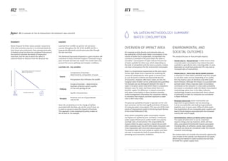 82 83KERING
2013 E PL
KERING
METHODOLOGY
Disamenity
Waste disposal facilities reduce people’s enjoyment
of an area. Common practice is to estimate based on
local house price reductions. Peer reviewed estimates
of hedonic price functions are combined from around
the world to estimate the extent of house price
reduction, and the rate at which this affect is
reduced based on distance from the disposal site.
Leachate
Leachate from landfill can pollute soil and water
courses throughout the life of the landfill, and for a
long period afterwards as pollutants peculate through
the soil over time.
The likelihood that waste disposed in a given location will
contribute to future leachate impacts is assessed using a
peer reviewed leachate risk model. This model takes into
account the source, pathway and receptor conditions.
Leachate risk - key variables
Given the uncertainty as to the change of welfare
associated with leachate, we use the cost of clean-up
is used as a proxy to value the impacts of leachate.
This approach is also employed by policy makers in
the UK and US, for example.
Figure 43: a summary of the methodologies for disamenity and leachate
Source
Composition of leachate –
determined by composition of waste
Precipitation that infiltrates the landfill
Pathway
Escape of leachate – determined by
leachate collection system, quality
of liner and geology of site
Aquifer characteristics
Receptor
Presence and use of groundwater
near to site
HOUSE PRICE REDUCTION IS GREATEST
NEAR TO THE FACILITY
REDUCTIONINHOUSEPRICE(%)
DISTANCE FROM SITE
Overview of impact area
All corporate activity directly and indirectly relies on
the availability of fresh water. Water consumption is the
volume of water that is evaporated, incorporated into
a product or polluted to the point where the water is
unusable31
. Consumption of water reduces the amount
of water available for other uses, which, depending on
the level of competition and the socio-economic context,
can have consequences for the environment and people.
Water is a fundamental requirement to life, and a basic
human right. Water that is required for sustaining life
cannot be substituted for other goods or services and
as such its worth is infinite and beyond the bounds
of economics. However, after basic needs are met, the
marginal value of water can be understood and quantified.
For example, we can distinguish between the value of
water in locations where (and when) there is competition
between users for water and those where there is a
plentiful supply. The difference in impacts associated
with water consumption in these locations provides
useful management information for companies seeking
to minimise their impacts and their exposure to water
risks in their value chain.
The physical availability of water is typically not the sole
(and moreover not the most significant) driver of impacts
of corporate water consumption. This was one of the main
points of improvement noted in the Kering Expert Review
of the initial PUMA pilot E PL.
Areas where competitive water consumption impacts
are highest are typified by poor sanitation, inadequate
water supply infrastructure, public health care, poverty
and high rates of malnutrition. The responsibility for
impacts driven by water scarcity is shared not just with
other corporate users but with other water consumers and
most importantly with local and national governments.
The analysis takes the local context as a given, and does
not seek to evaluate the level of responsibility for the
prevailing socio-economic conditions.
Environmental and
societal outcomes
The analysis focuses on four principle impacts:
–– Human health - Malnutrition: In water scarce areas
corporate water consumption may reduce the water
available to agricultural users, reducing yields. In areas
dependent on local food production this may lead to
increased rates of malnutrition.
–– Human health - Infectious water-borne diseases:
A reduction in clean water availability may force people
to use other water sources. Depending on its quality,
this may lead to cases of diarrhoea and other water-
borne diseases. Although this impact is associated with
polluted water, where corporate water consumption
contributes to the reduction in clean water availability
the impact is considered under this Water Consumption
methodology rather than in the Water Pollution
methodology. Impacts associated with direct release
of pollutants to water by companies are considered
in Water Pollution.
–– Resource depletion: Some communities are
dependent on groundwater and are extracting
it at an unsustainable rate leading to groundwater
depletion and, in some cases, inflow of saline water.
Over exploitation of non-renewable water supplies will
lead to future impacts associated with the increased
scarcity and cost of supply.
–– Environmental impacts of water supply sector:
The supply of water prior to use by corporates
requires energy and raw materials, which will have
other associated environmental impacts associated,
including GHGs, air pollution, waste, water pollution
and land use; these are considered under the relevant
valuation methodology.
Our analysis does not consider the economic opportunity
cost of water or the subsidy cost imposed on tax payers,
which may be relevant in some locations but are hard
to model for a global supply chain.
Valuation methodology summary:
Water consumption
31 —This includes ‘blue’ and ‘grey’ water, but not ‘green’ water.
 
