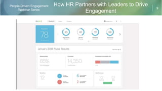 9
People-Driven Engagement
Webinar Series
How HR Partners with Leaders to Drive
Engagement
 