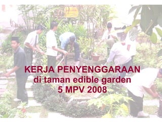 KERJA PENYENGGARAAN di taman edible garden 5 MPV 2008 