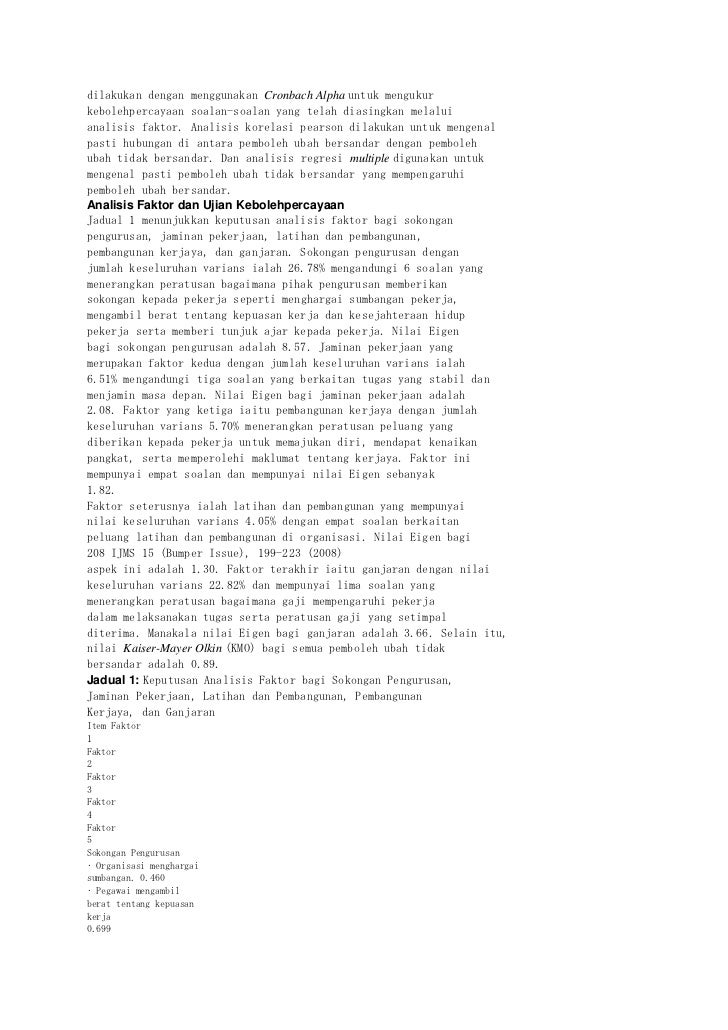 Borang Soal Selidik Faktor Pemilihan Kerjaya - Bernitoh