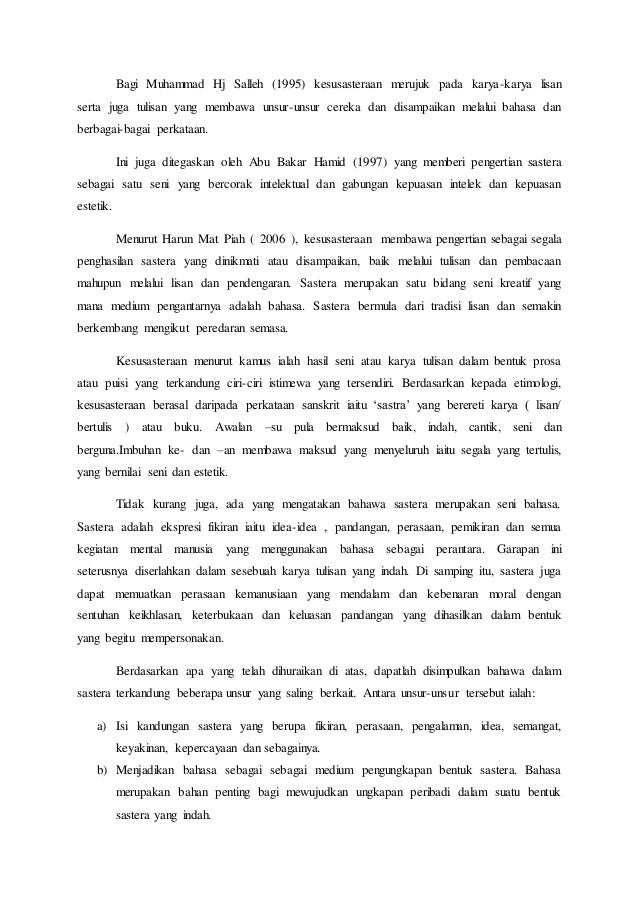 Kerja Kursus Kesusasteraan Melayu