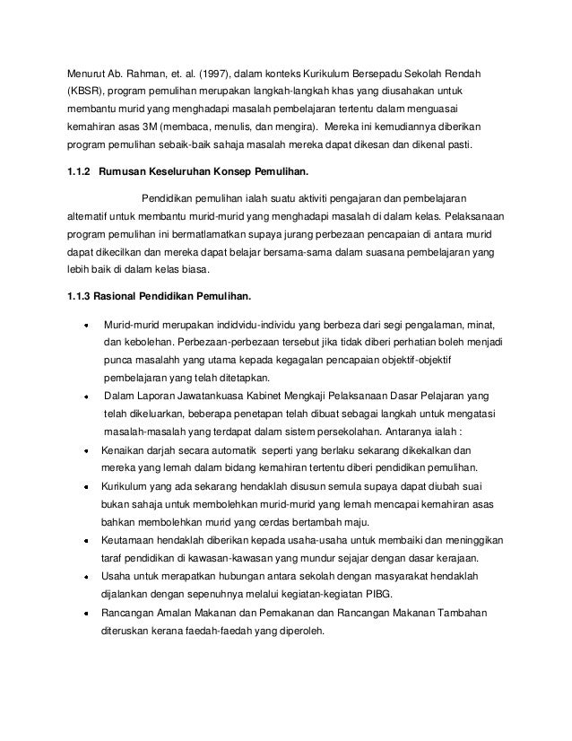 Kerja Kursus Pemulihan Dan Pengayaan Bmm3106
