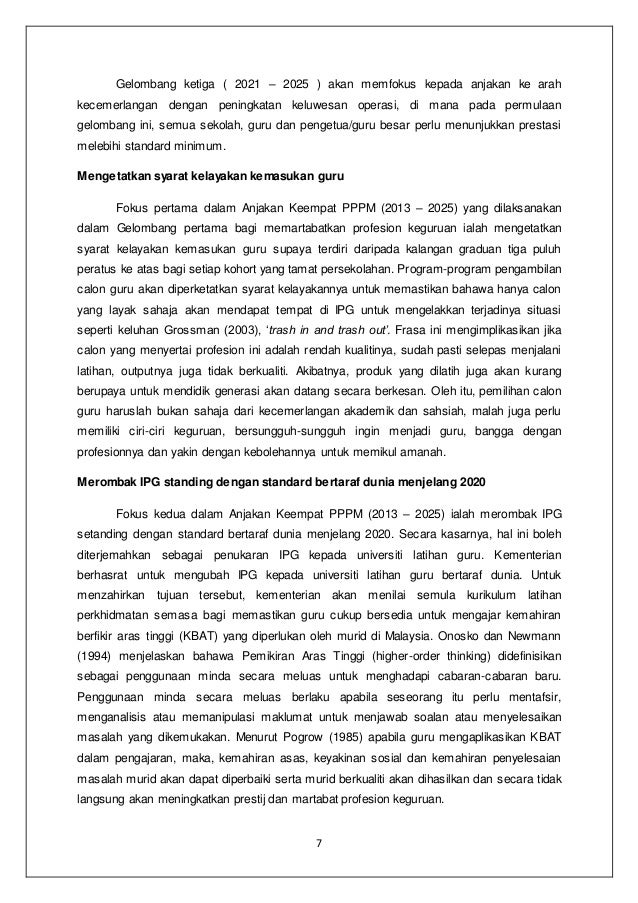 transformasi keguruan sebagai profesion pilihan