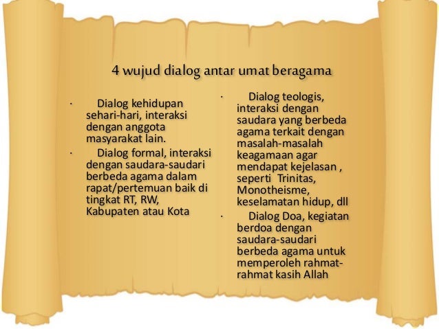 Kerjasama Antar Umat Beragama Membangun Persaudaraan Sejati