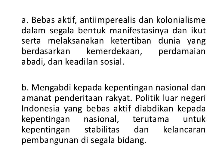 Kerjasama dan perjanjian internasional yang bermanfaat 