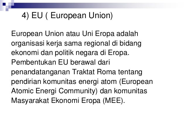 Kerjasama Ekonomi Internasional