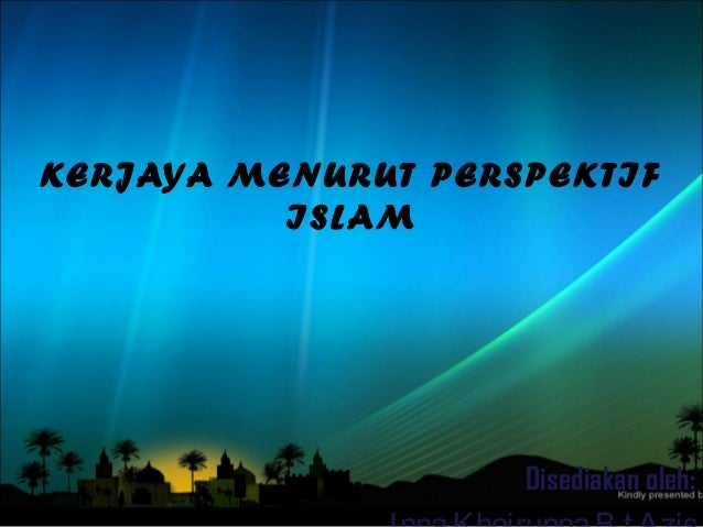 Kerjaya Menurut Perspektif Islam