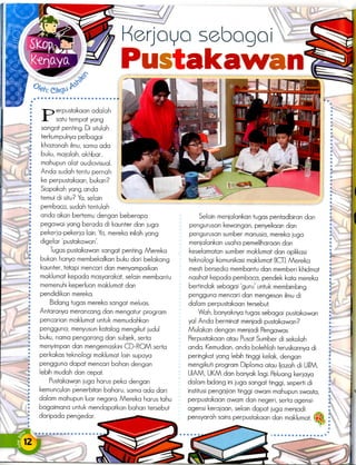 Pustakawan dalam lingkungan kerja modern