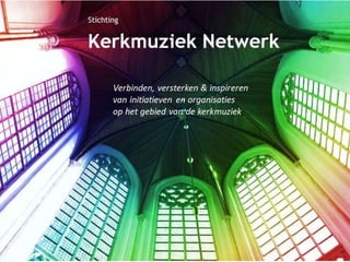 Kerkmuziek gaat nooit verloren! 
De organisatie ervan wel… 
Tenzij: 
 