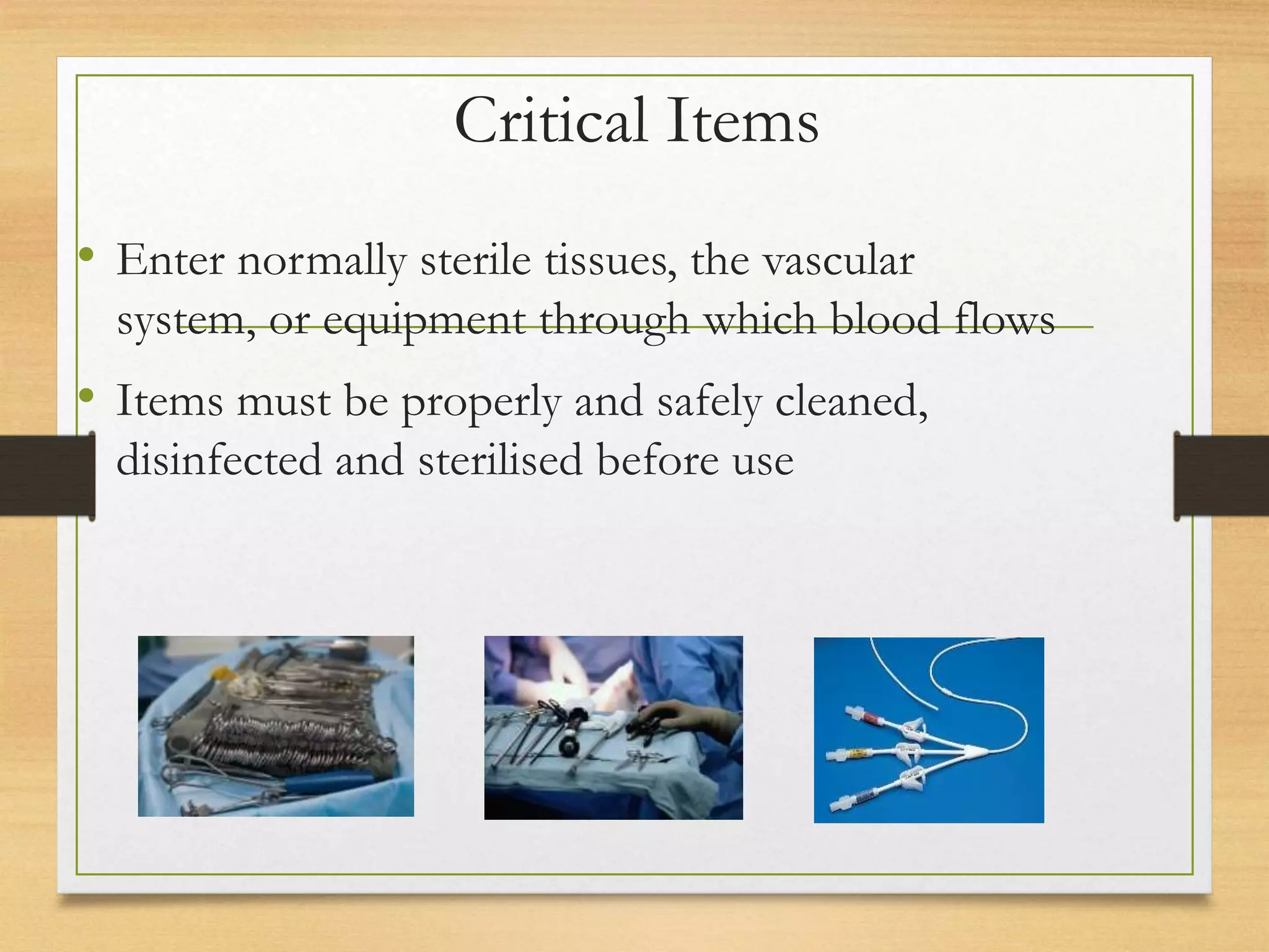Cleaning and Disinfection of Medical Instruments | PPTX