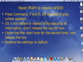 Resolving Kernel panic on Mac OS X | PPTX