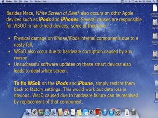 Resolving Kernel panic on Mac OS X | PPTX