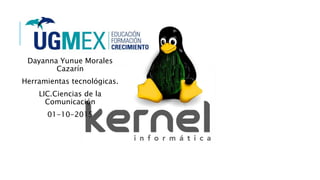 KERNEL
Dayanna Yunue Morales
Cazarín
Herramientas tecnológicas.
LIC.Ciencias de la
Comunicación
01-10-2015
 
