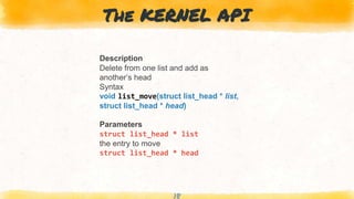 Implementation of Kernel API | PPT