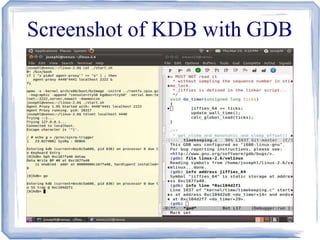 Screenshot of KDB with GDB
 