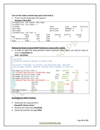 Kernel linux lab manual feb (1) | PDF