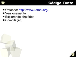Apresentação sobre o kernel Linux v2.0