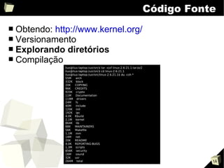 Apresentação sobre o kernel Linux v2.0