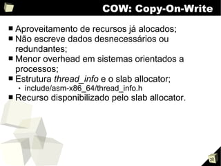 Apresentação sobre o kernel Linux v2.0