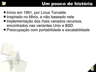 Apresentação sobre o kernel Linux v2.0