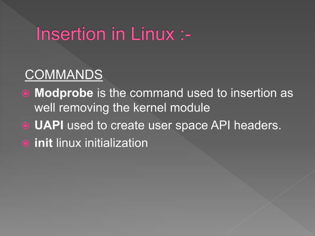 Kernel module in linux os. | PPT