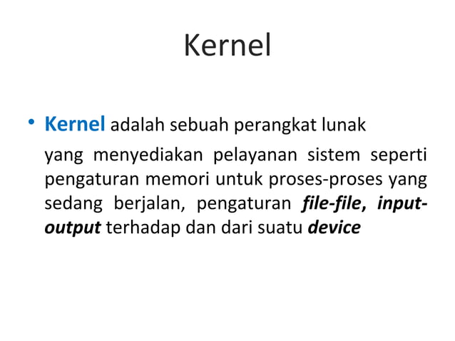 Kernel monolithic vs micro kernel | PPT