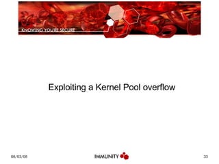 Exploiting a Kernel Pool overflow 