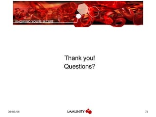 Thank you! Questions? 