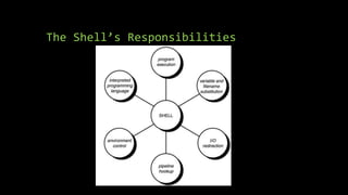 The Shell’s Responsibilities
 